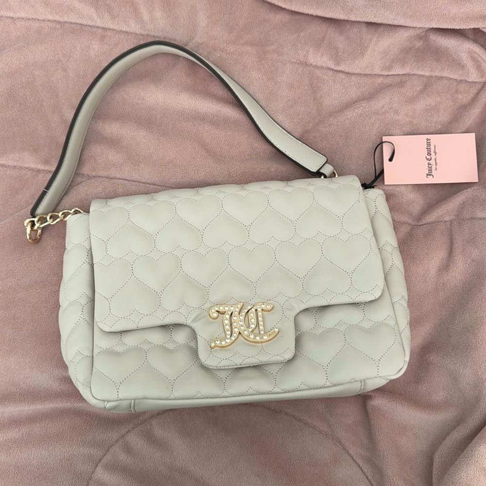 Juicy Couture Quilted Heart Shoulder Bag